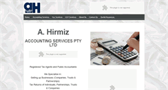 Desktop Screenshot of ahirmizaccounting.com.au