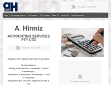 Tablet Screenshot of ahirmizaccounting.com.au